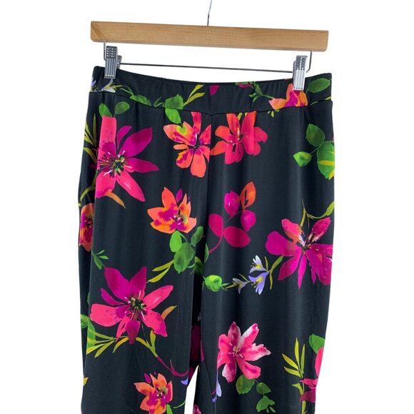 Susan Graver Womens Floral Print Pants - Picture 4 of 7